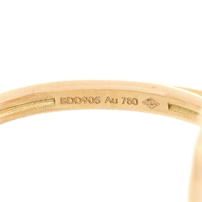 Cartier 18K Yellow Gold Diamond Mother of Pearl Amulette de Cartier Ring 50 5.5 4 of 5
