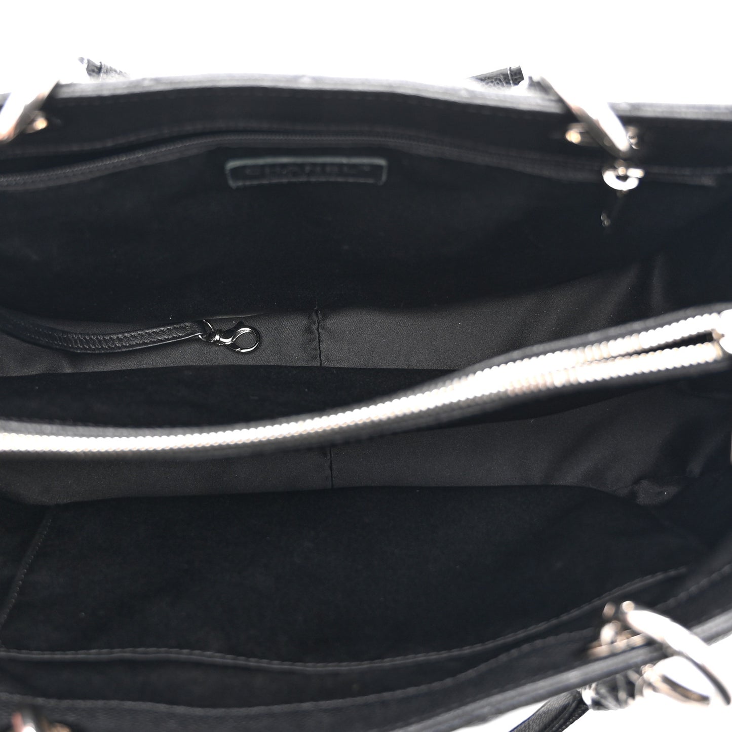 Caviar Quilted Grand Shopping Tote GST Black