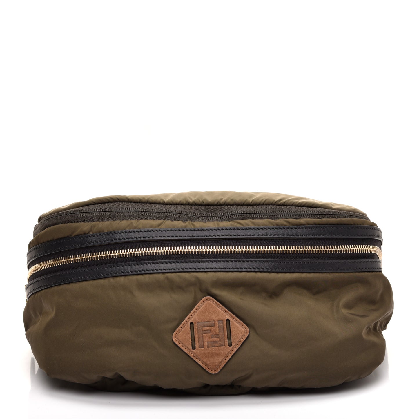 Nylon Dolmias Vitello Grace FF Convertible Drawstring Backpack Military Brown Tortora