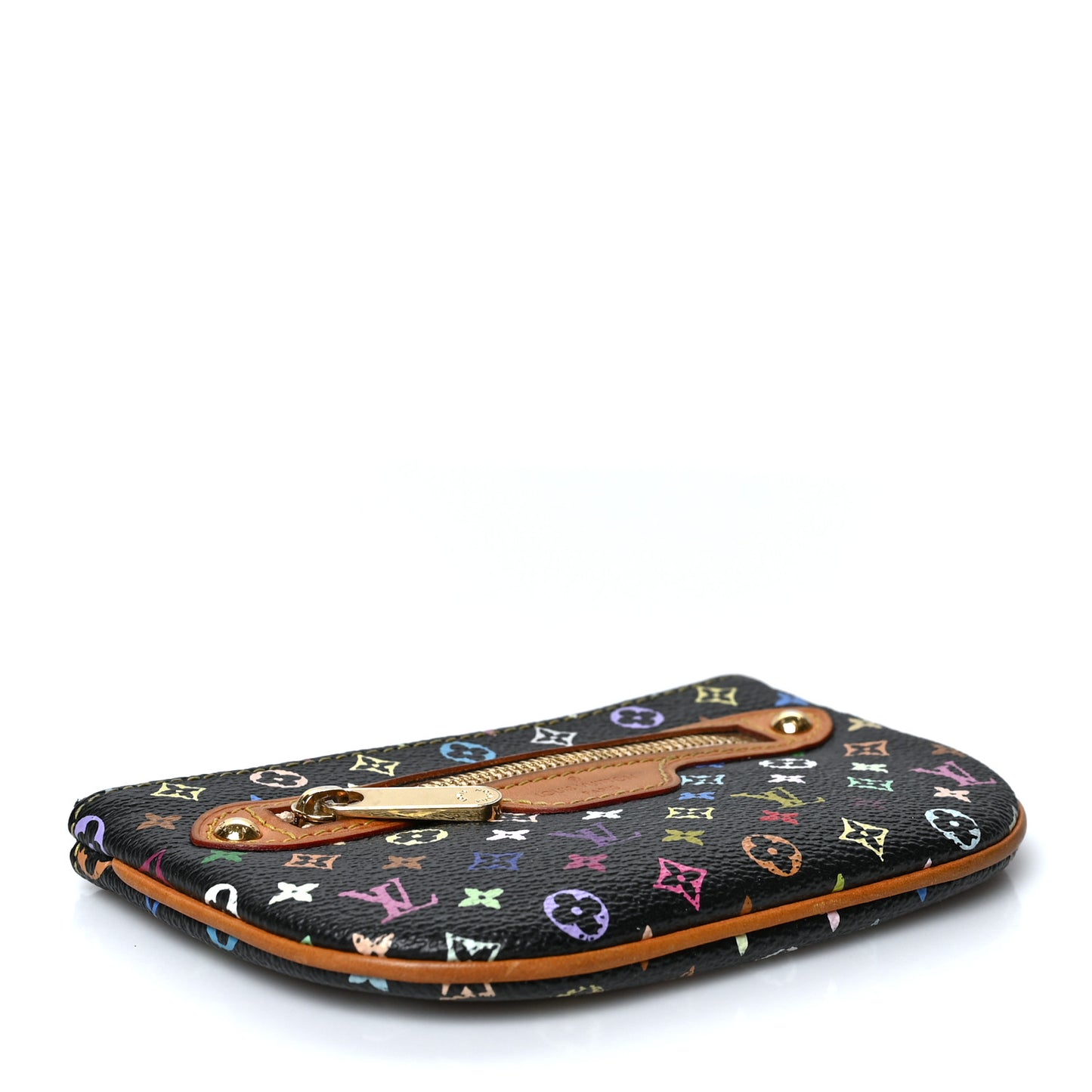 Monogram Multicolor Pochette Plate MM Black