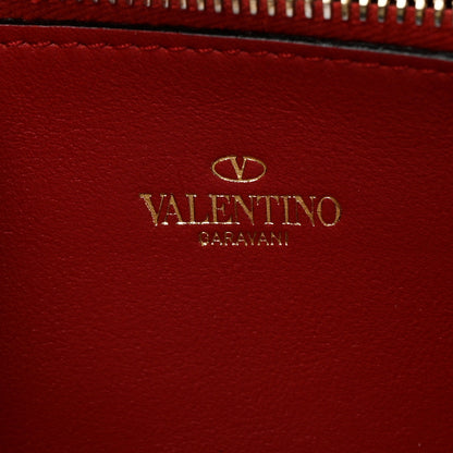 Valentino Garavani Calfskin Rockstud Zip Around Wallet Rosso Valentino 6 of 7