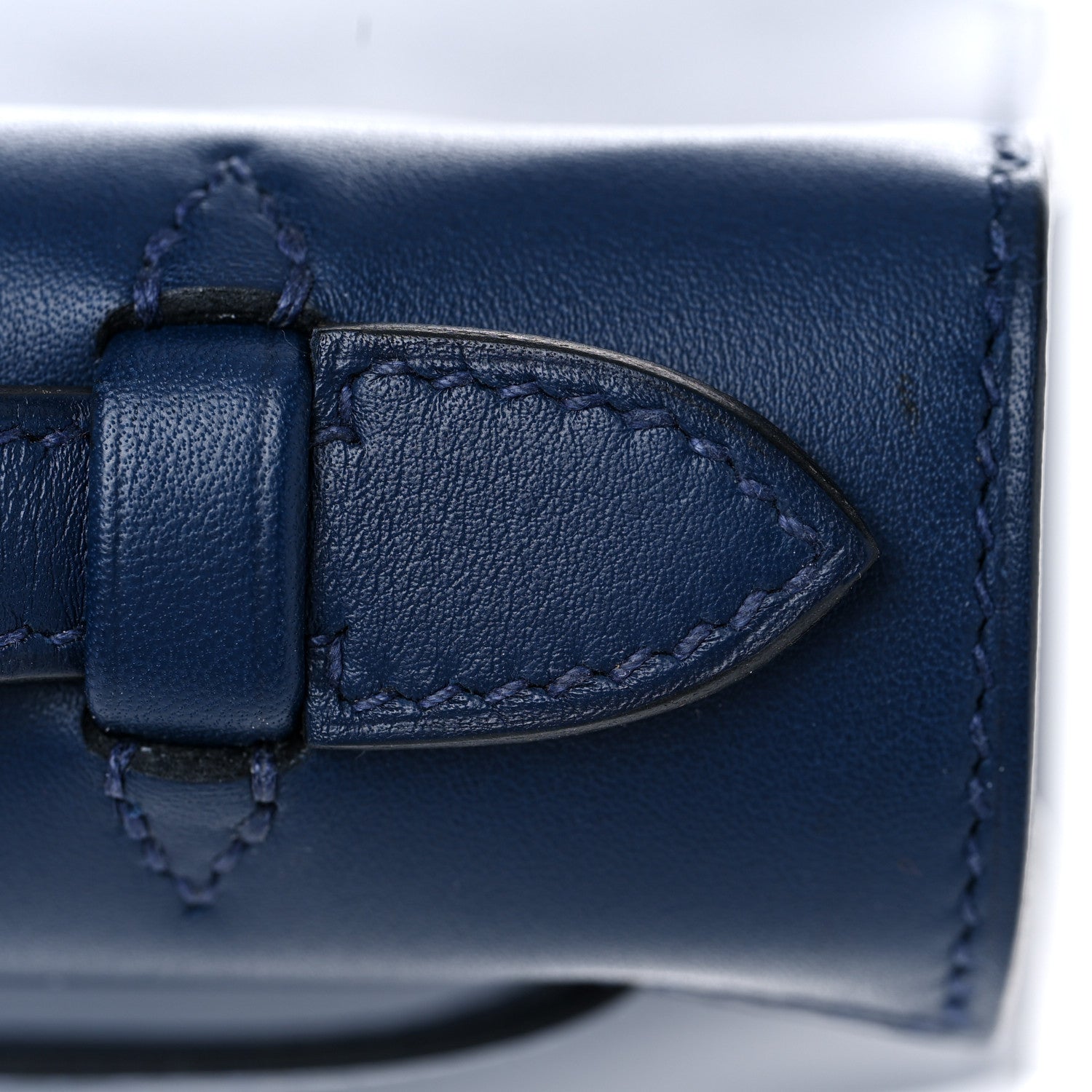 Hermes Swift Kelly Pochette Clutch Bleu Navy 10 of 26