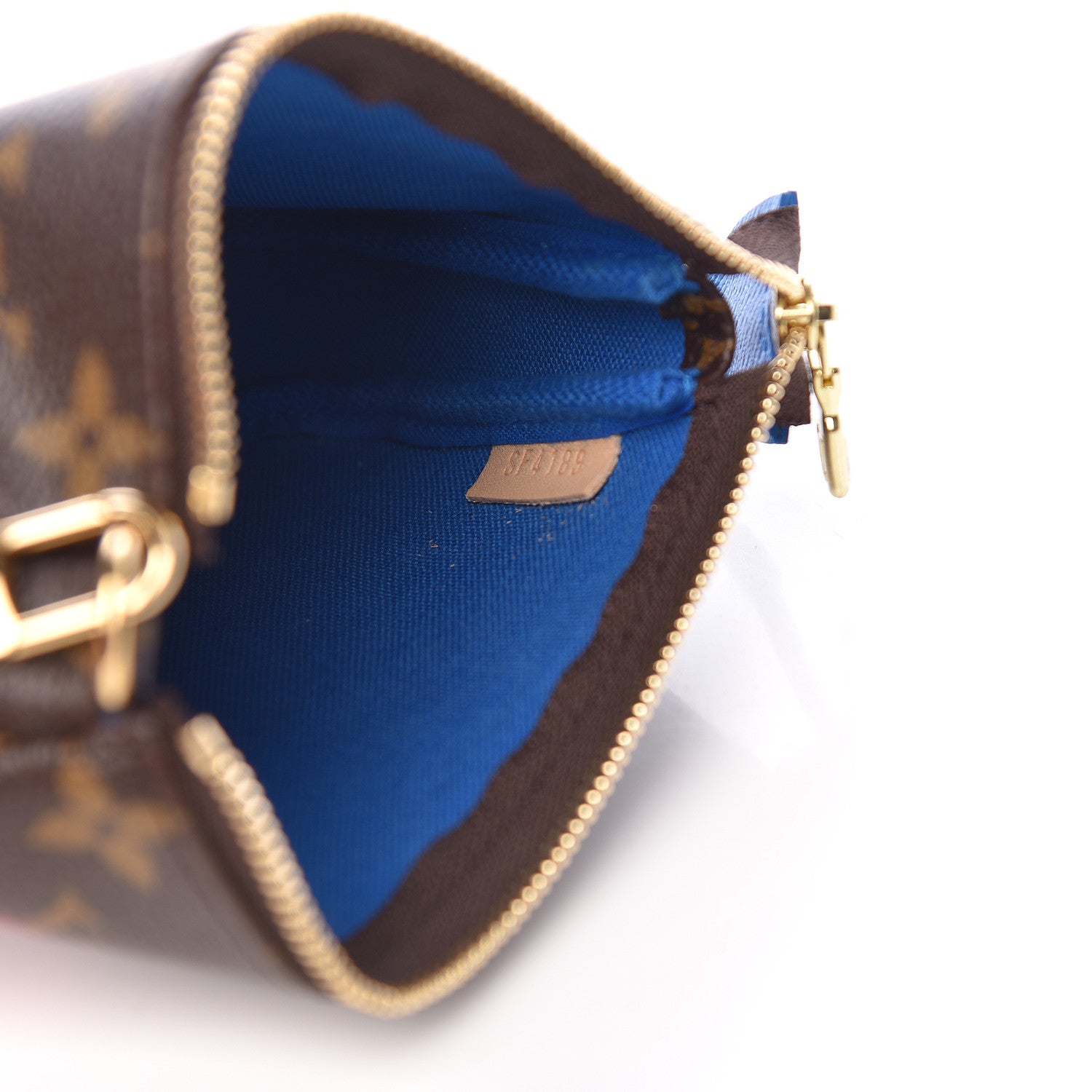 Louis Vuitton Monogram 2019 Christmas Animation Mini Venice Pochette Accessories Blue 7 of 8