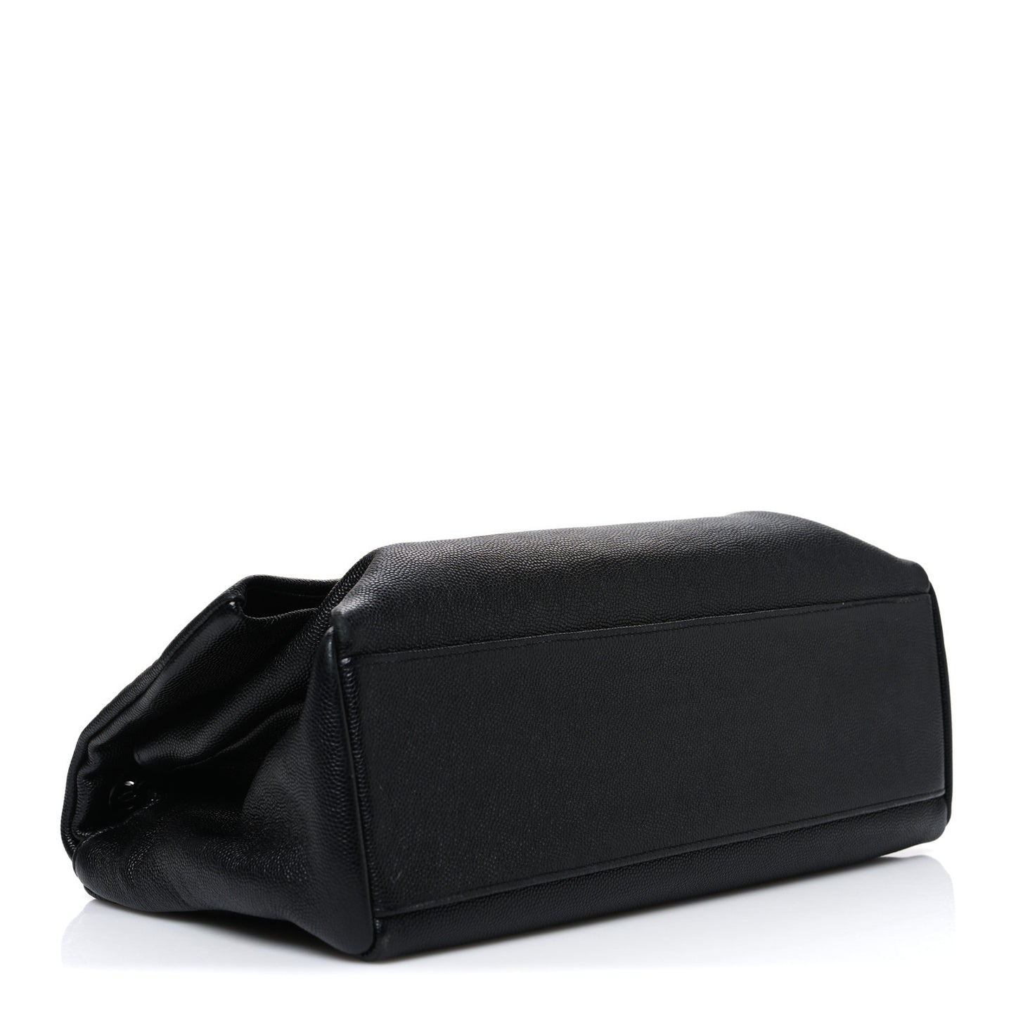 Grain De Poudre Medium West Hollywood Monogram Fold-Over Black