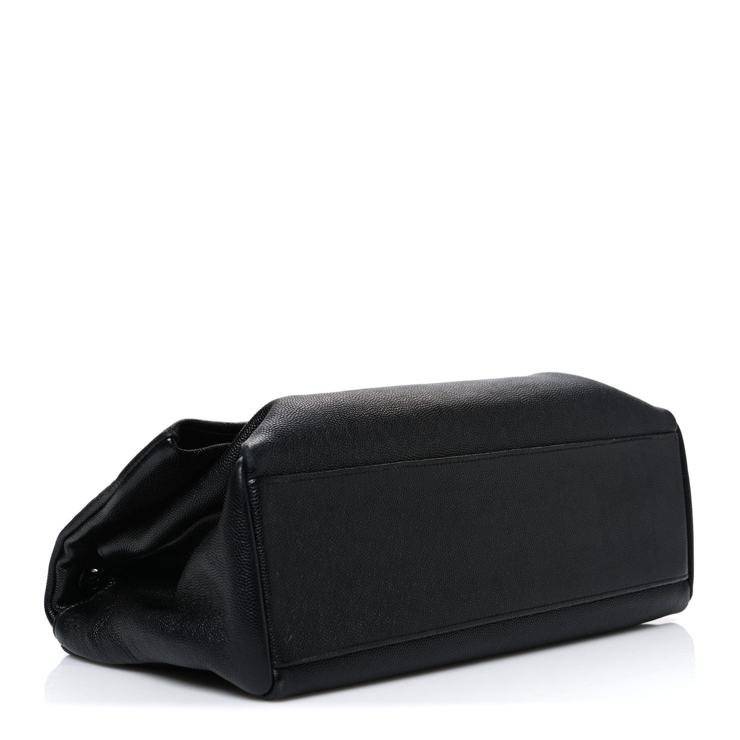 Saint Laurent Grain De Poudre Medium West Hollywood Monogram Fold-Over Black 4 of 10
