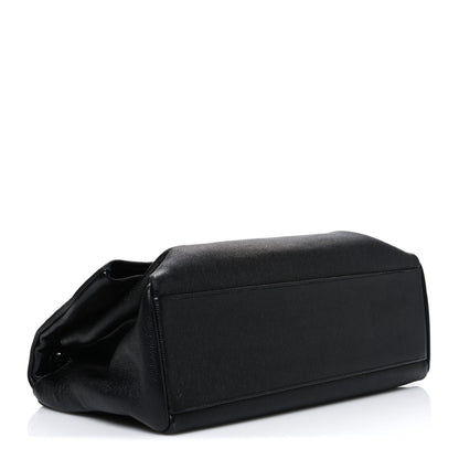 Saint Laurent Grain De Poudre Medium West Hollywood Monogram Fold-Over Black 4 of 10