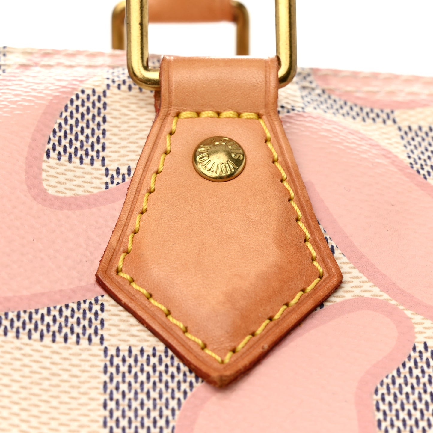 Damier Azur Tahitienne Speedy Bandouliere 30 Rose Ballerine