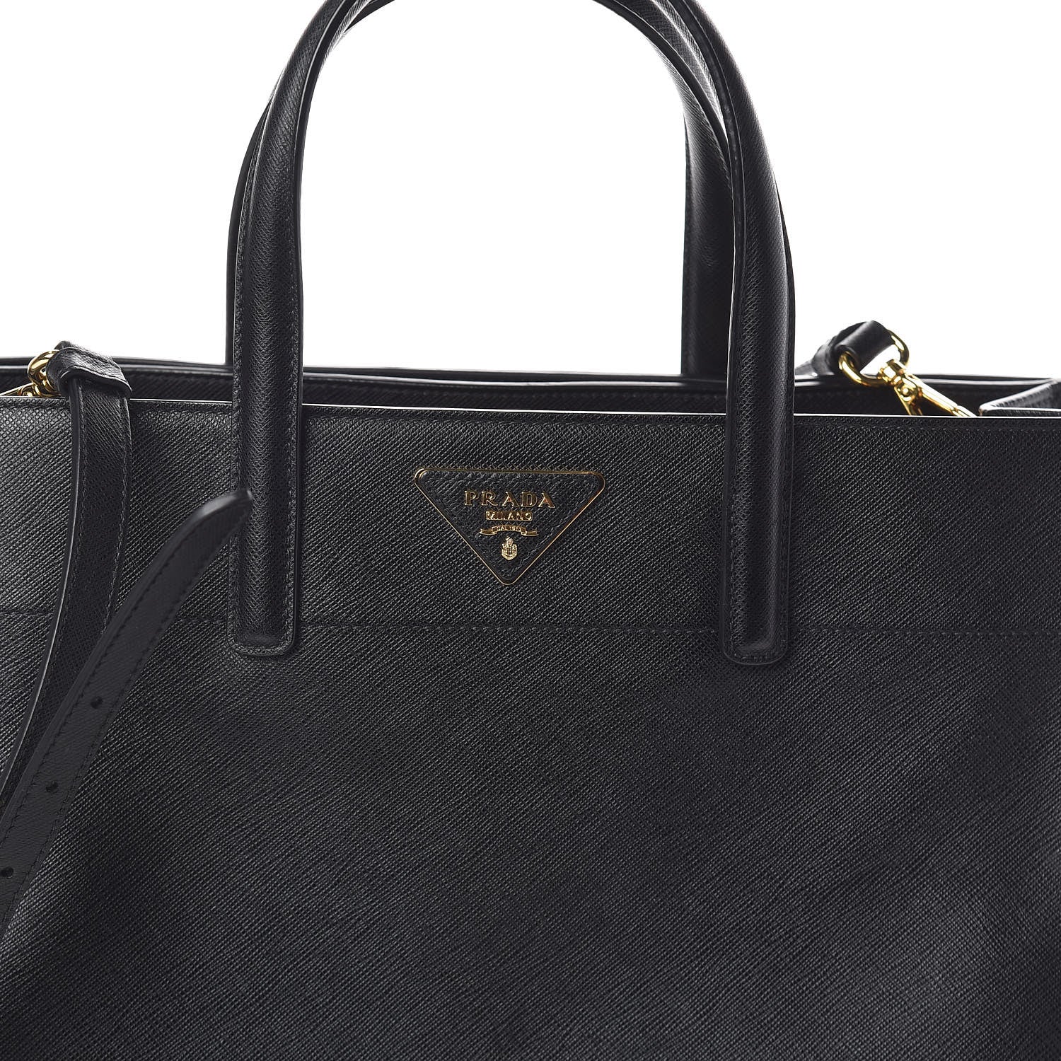 Prada Saffiano Soft Tote Black 7 of 9