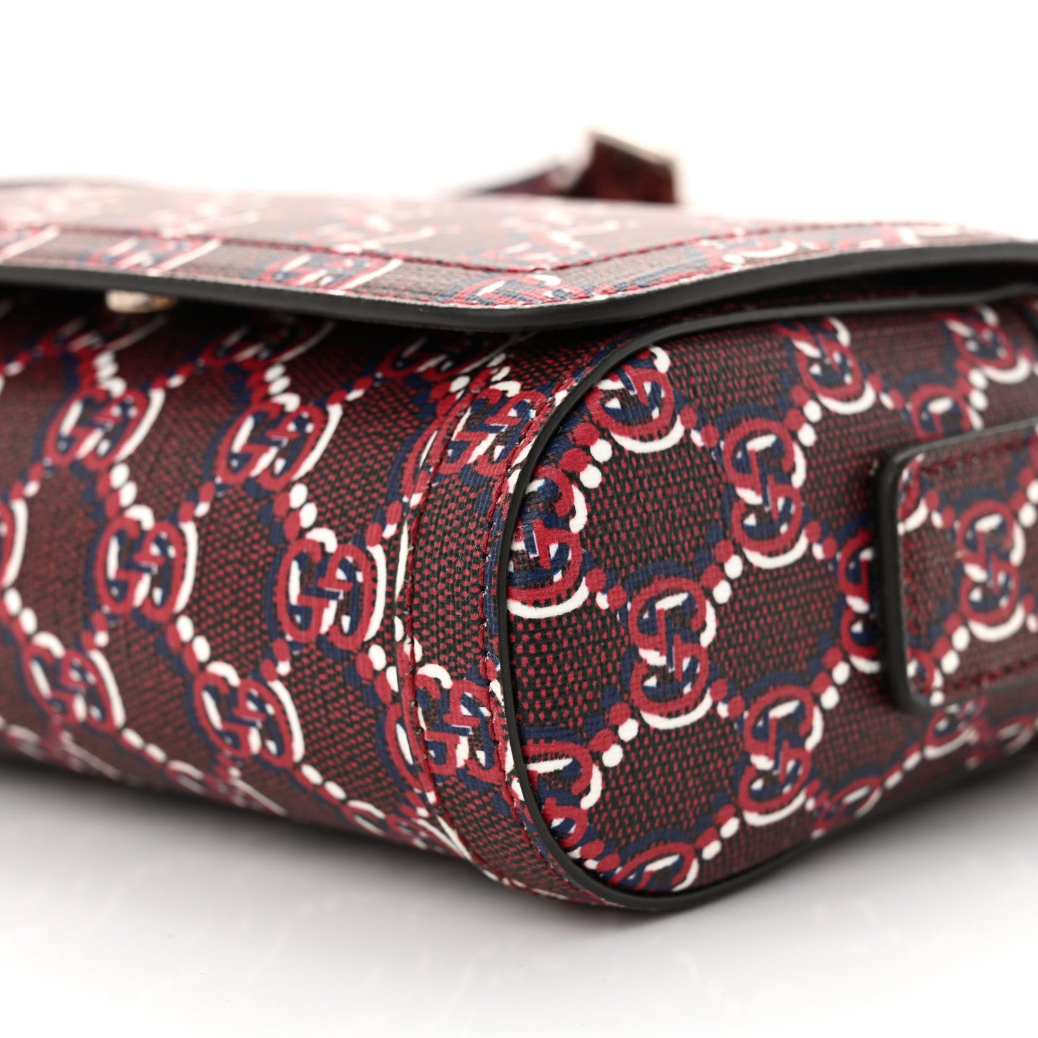 Gucci GG Shadow Monogram Super Mini Shoulder Bag Rosso Ancora Red 10 of 10