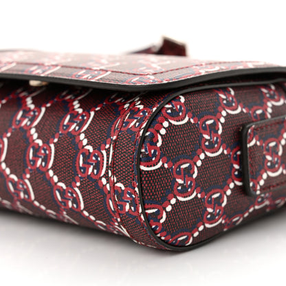 Gucci GG Shadow Monogram Super Mini Shoulder Bag Rosso Ancora Red 10 of 10