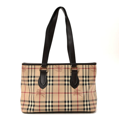 Burberry Haymarket Check Medium Regent Tote Chocolate 1 of 9