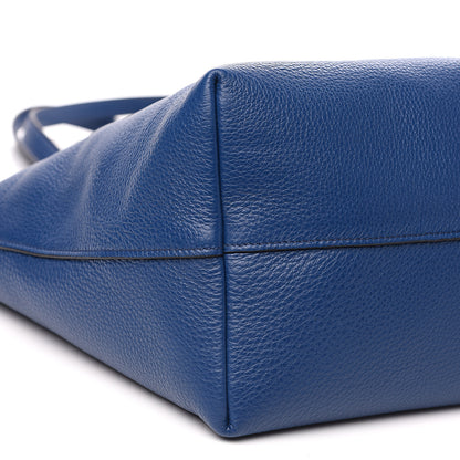 Prada Vitello Phenix Zip Shopping Tote Bluette 7 of 9