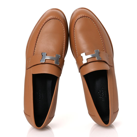 Calfskin Womens Faubourg Loafers 37 Naturel