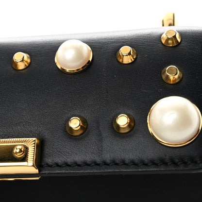 Gucci Calfskin Studded Small Padlock Shoulder Bag Black 11 of 11