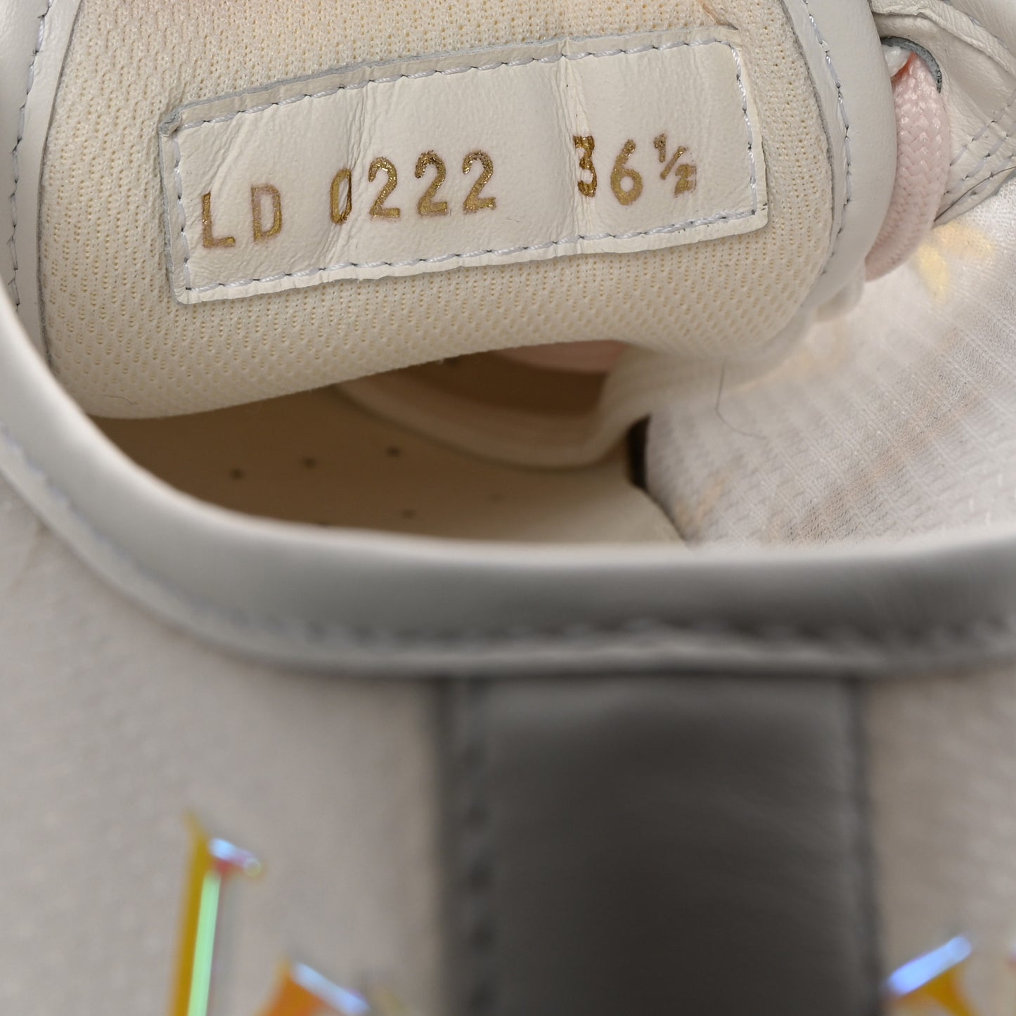 Iridescent Technical Mesh Monogram LV Squad Low Top Sneakers 36.5 Rose Clair