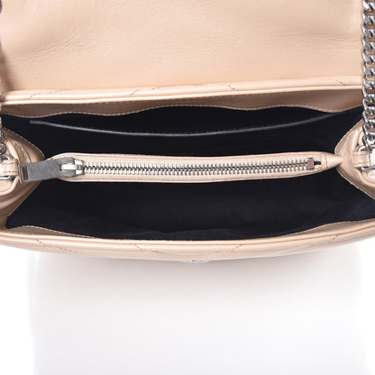 Saint Laurent Calfskin Y Quilted Monogram Small Loulou Chain Satchel Nude Powder 5 of 9