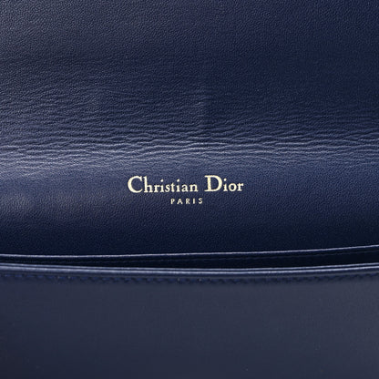 Christian Dior Lambskin Cannage Lady Dior Pouch Navy 6 of 8