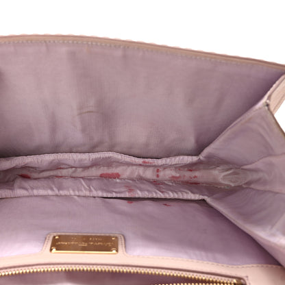 Salvatore Ferragamo Perforated Calfskin Ginny Bow Crossbody Bag Light Pink 5 of 9
