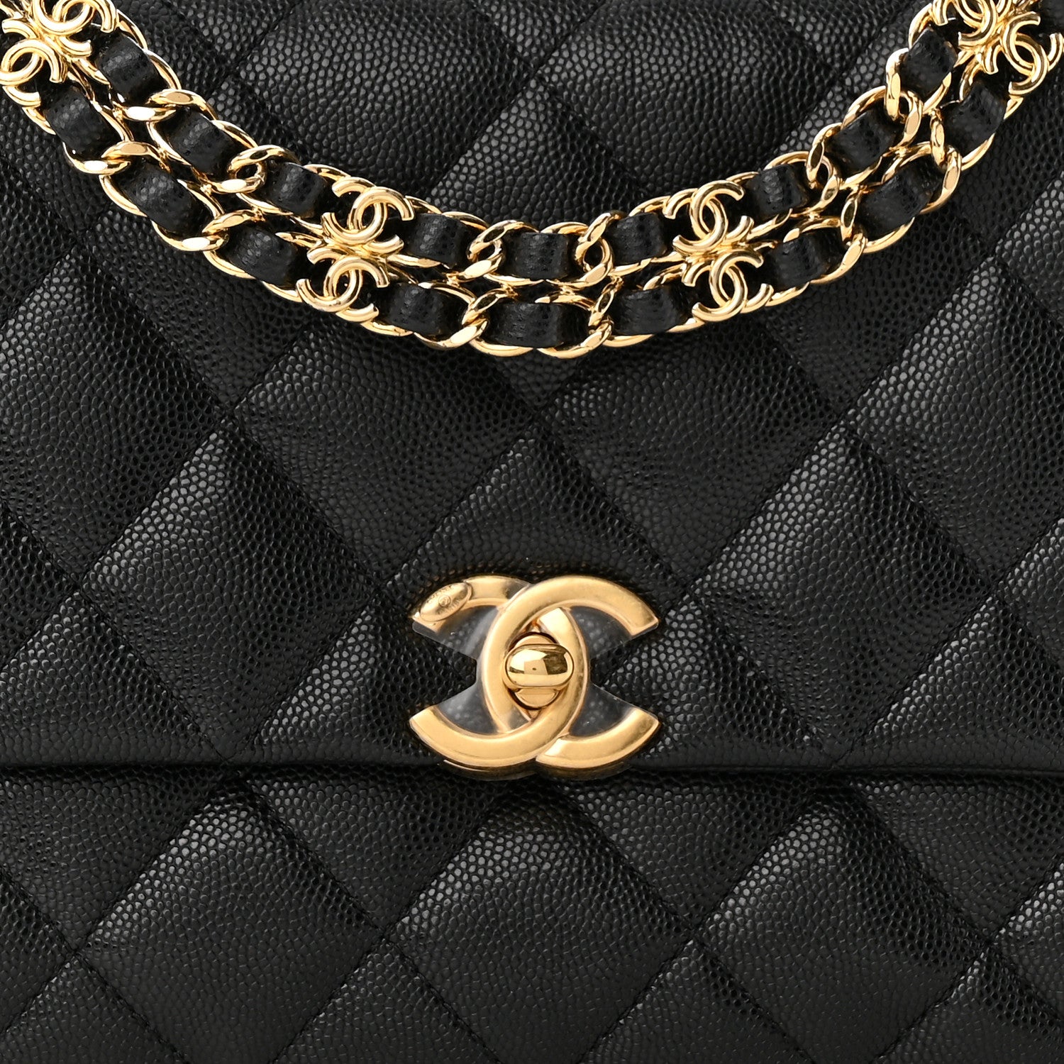 Chanel Caviar Quilted Coco First Flap Black 8 of 11