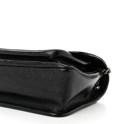 Saint Laurent Crinkled Calfskin Matelasse Monogram Baby Niki Chain Satchel Black 10 of 10