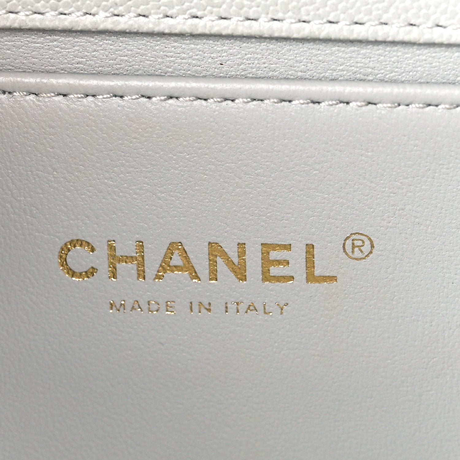 Chanel Caviar Chevron Quilted Medium Boy Flap Light Grey 6 of 12