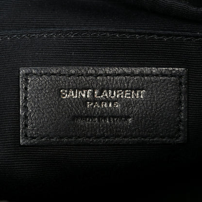 Saint Laurent Calfskin Matelasse Monogram Lou Camera Bag Black 6 of 10