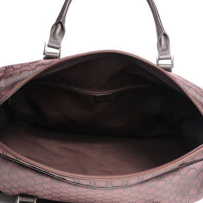 Gucci Nylon Monogram Large Carry On Duffle Dark Brown 5 of 9