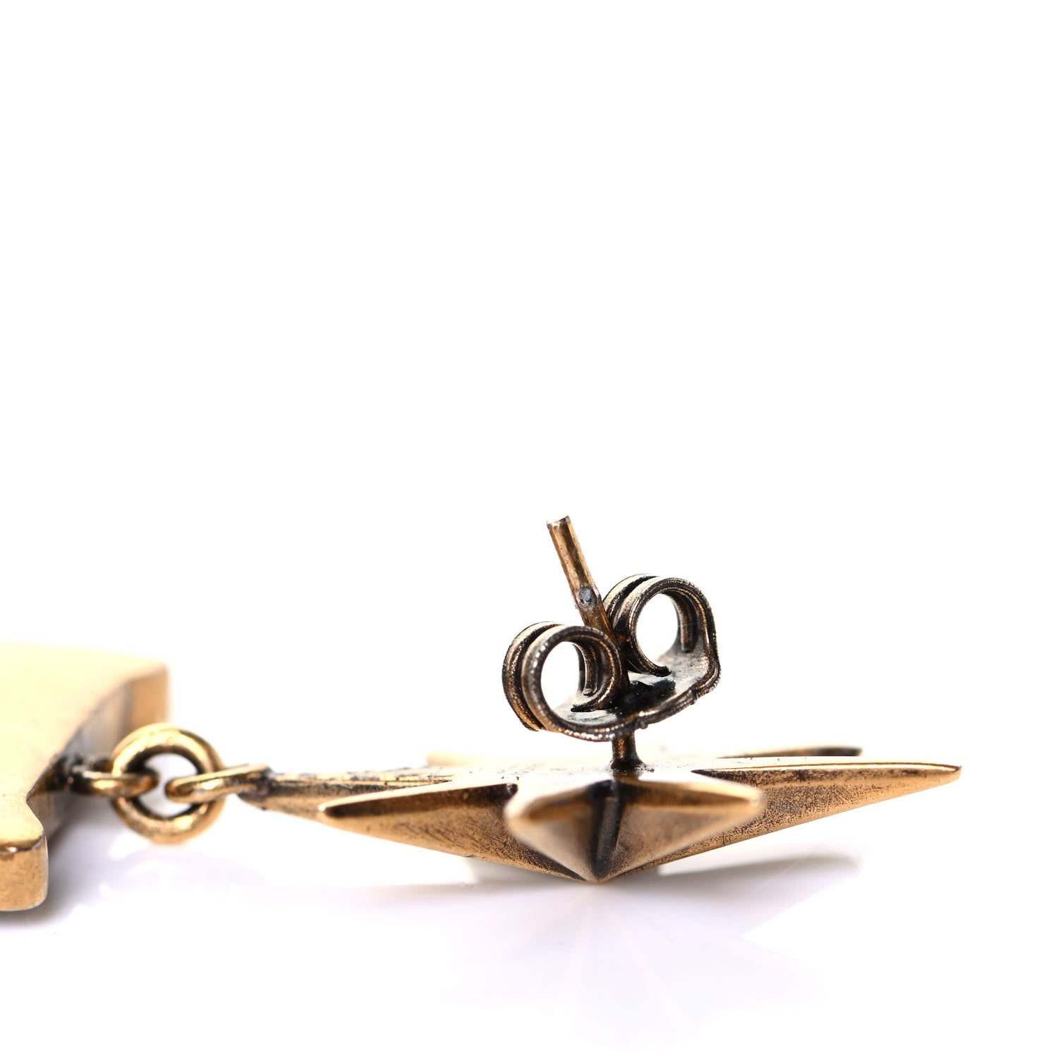 Gucci Pearl Loved Earrings Aged Gold 7 of 8