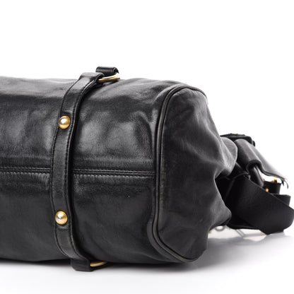 Miu Miu Vitello Lux Bow Tote Black 8 of 15