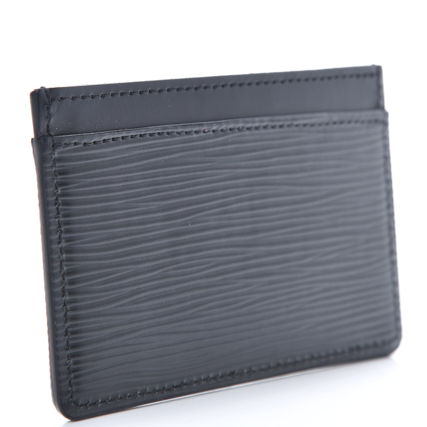 Louis Vuitton Epi Card Holder Black 3 of 7