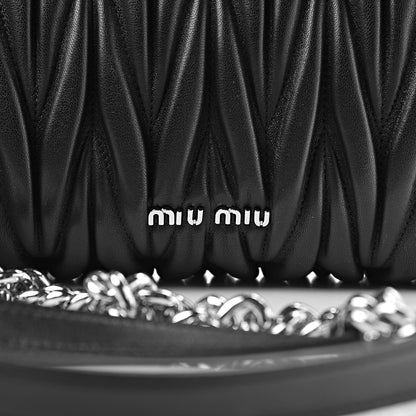 Miu Miu Nappa Matelasse Flap Black 8 of 11