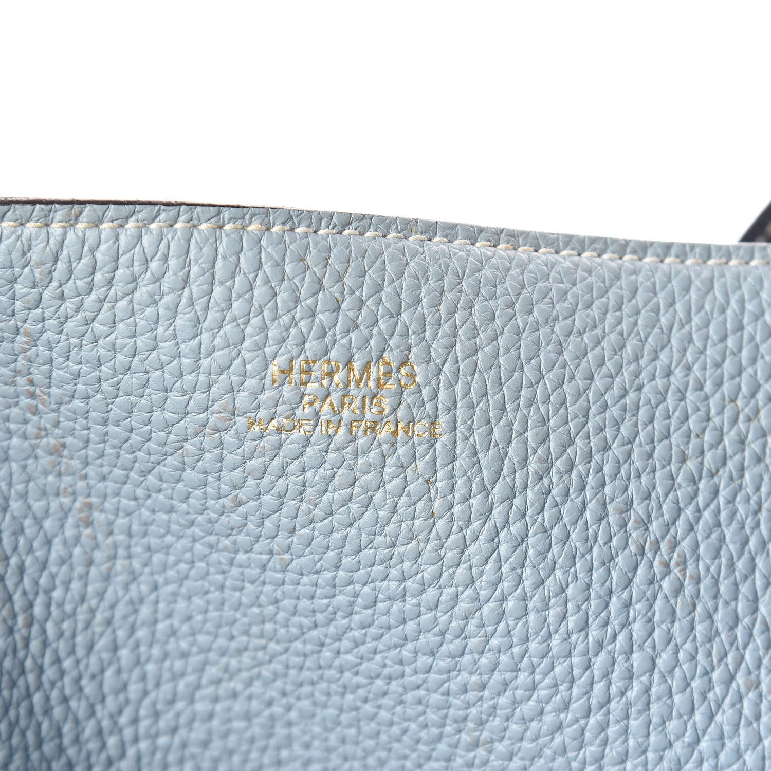 Hermes Taurillon Clemence Double Sens 36 Reversible Tote Bleu Lin Bleu Obscur 12 of 18