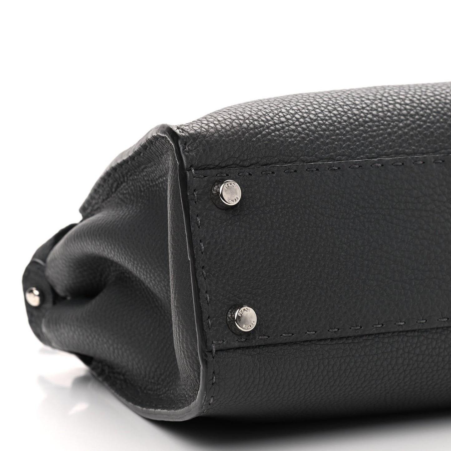 Cuoio Romano Selleria Bi-Color Medium Peekaboo Iconic Satchel Asfalto Latte
