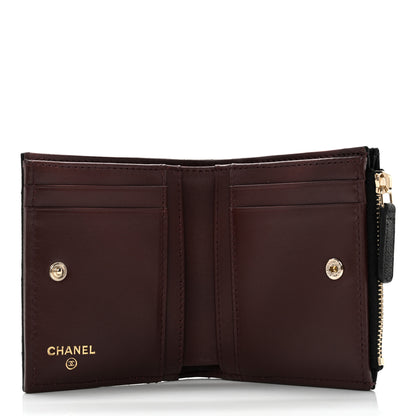 Chanel Caviar Quilted CC Zip Compact Wallet Black 4 of 10