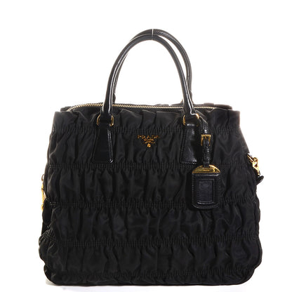 Prada Tessuto Nylon Gaufre Tote Nero Black 1 of 18