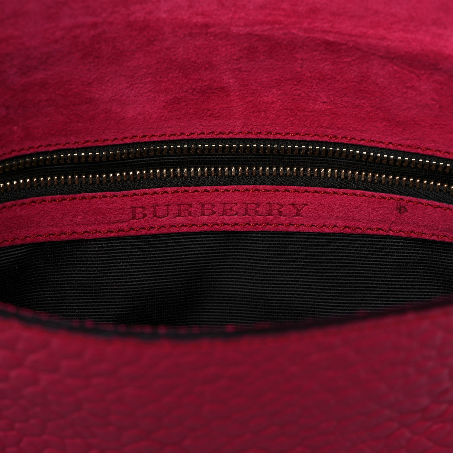 Burberry Signature Grain Medium Mildenhall Crossbody Bag Dark Plum 5 of 7