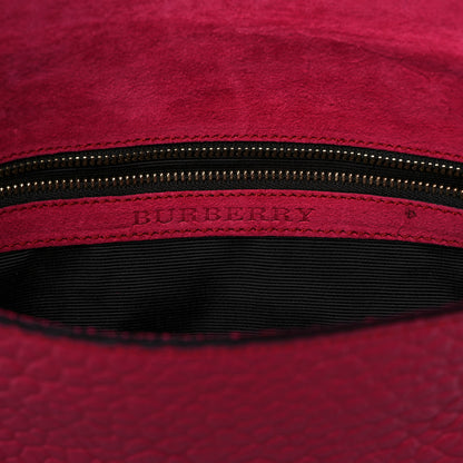 Burberry Signature Grain Medium Mildenhall Crossbody Bag Dark Plum 5 of 7