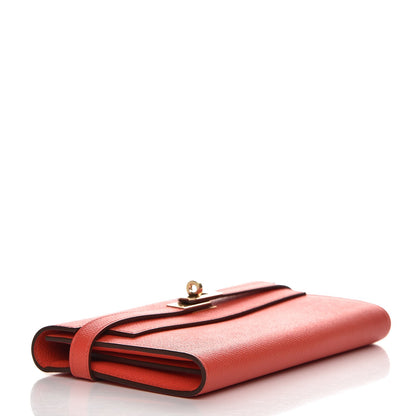 Hermes Epsom Kelly Longue Wallet Rose Jaipur 4 of 13