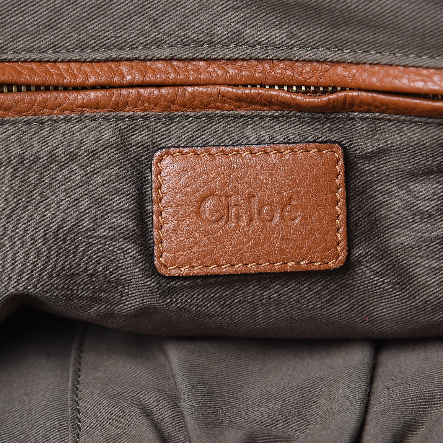 Chloe Calfskin Large Marcie Satchel Tan 6 of 11