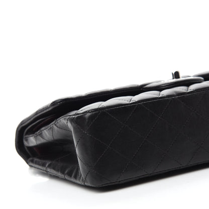 Chanel Lambskin Quilted Medium Double Flap Black 6 of 14