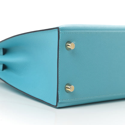 Hermes Epsom Kelly Sellier 25 Bleu Du Nord 8 of 10