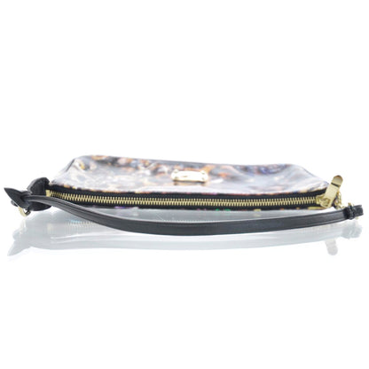 Jimmy Choo Glazed Canvas Scarlet Animal Print Clutch 5 of 8