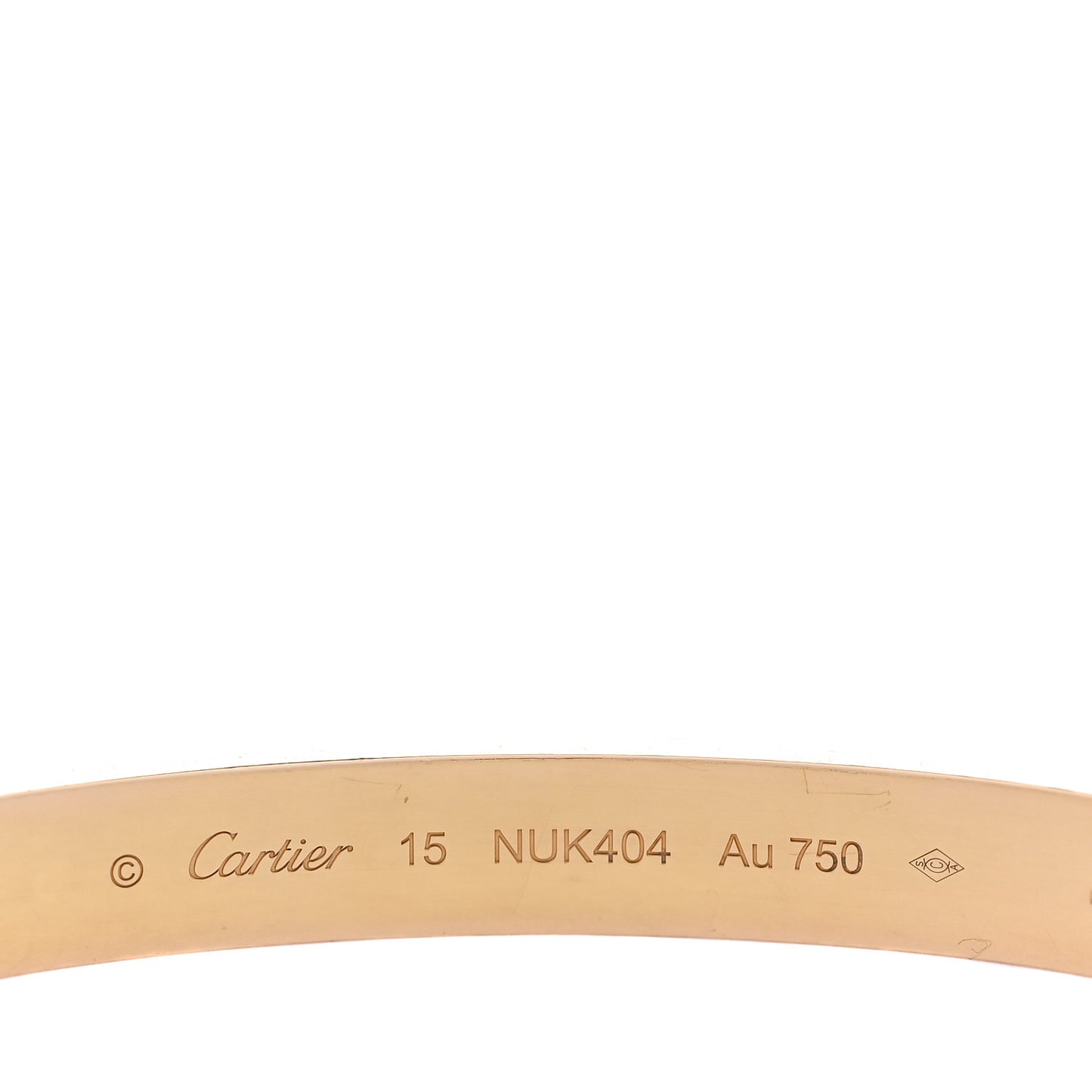 18K Yellow Gold LOVE Bracelet 15