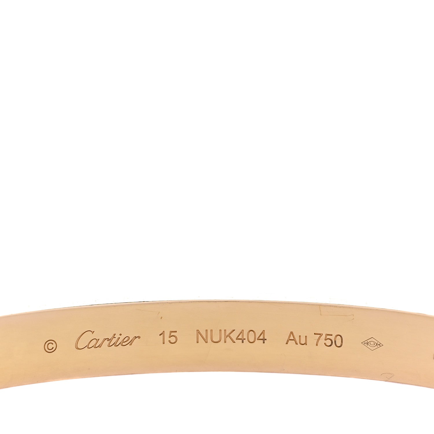 Cartier 18K Yellow Gold LOVE Bracelet 15 7 of 10