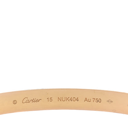 Cartier 18K Yellow Gold LOVE Bracelet 15 7 of 10