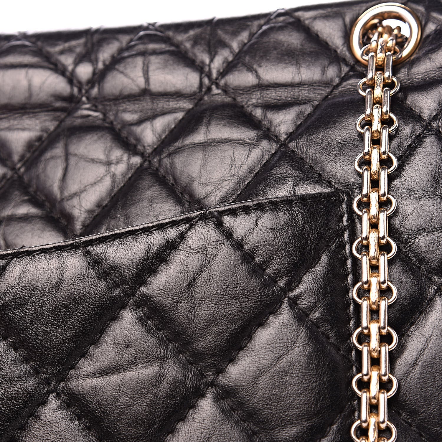Chanel Aged Calfskin Quilted 2.55 Reissue 227 Flap Black 16 of 19