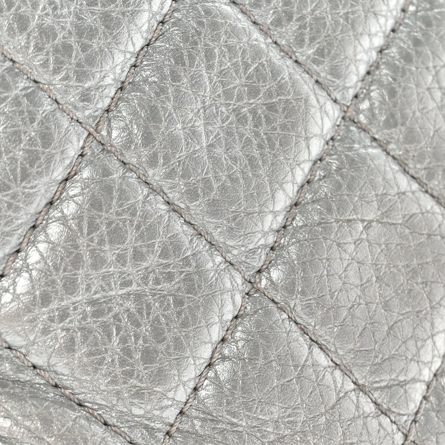 Chanel Metallic Calfskin Quilted XXL Travel Flap Bag Silver 17 of 18