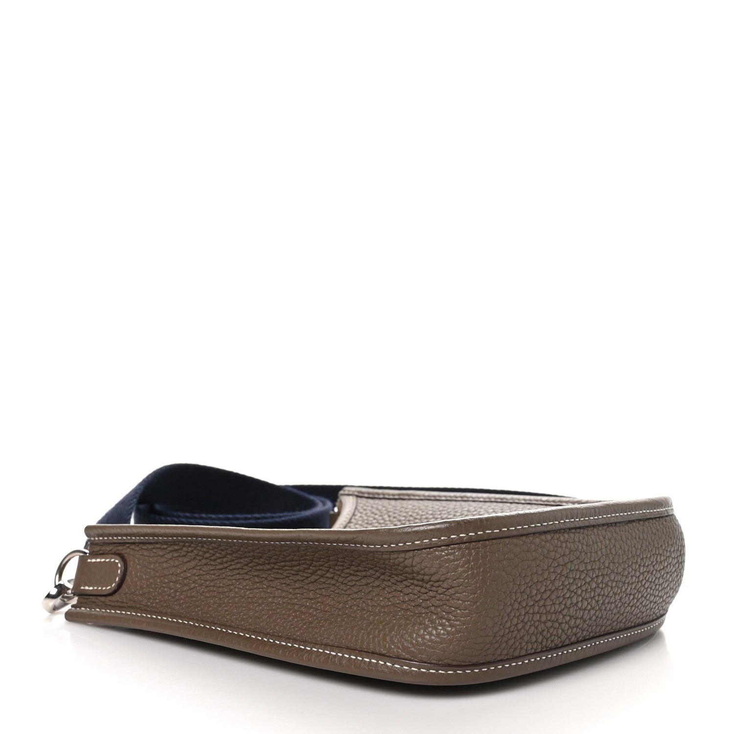 Hermes Taurillon Clemence Amazone Evelyne TPM Etoupe Bleu Indigo 4 of 10