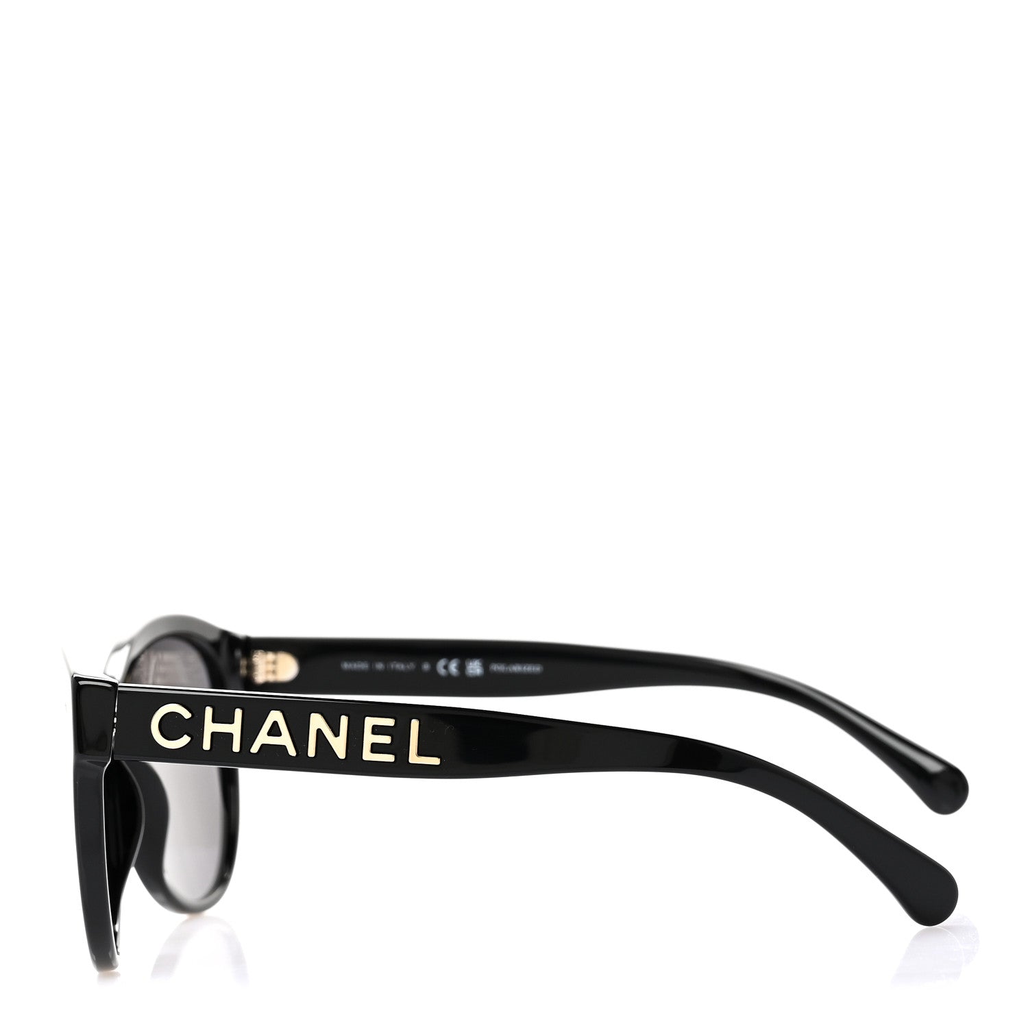 Chanel Acetate Pantos Logo Polarized Sunglasses 5458 Black 3 of 8
