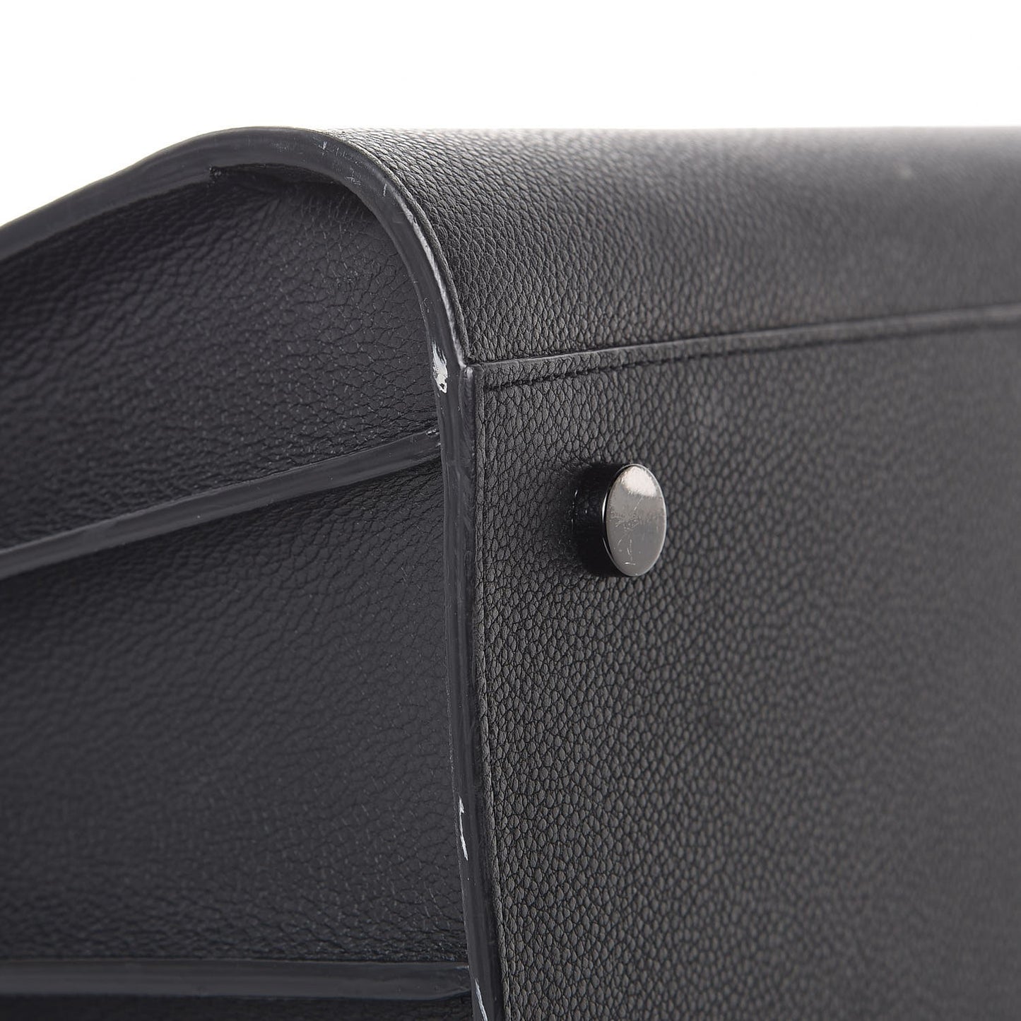 Grained Calfskin Large Sac De Jour Carryall Black